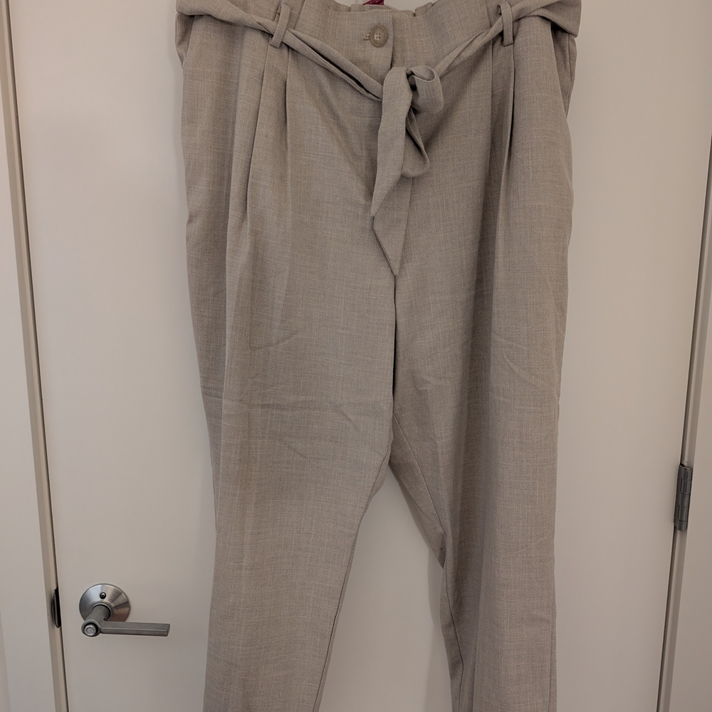 LOFT Beige Straight Leg Pants